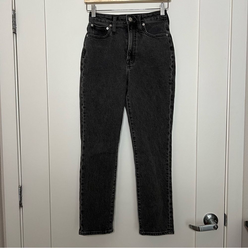 Madewell Jeans Womens 24 Dark Gray The Curvy Perfect Vintage Jean Stretch Denim